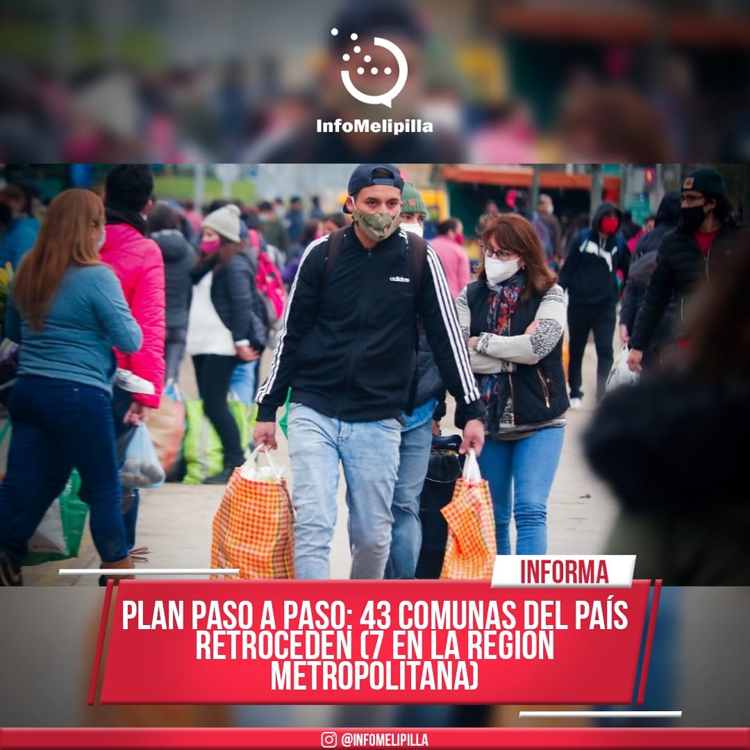 InfoMelipilla | PLAN PASO A PASO: 43 COMUNAS DEL PAÍS RETROCEDEN (7 EN LA REGIÓN METROPOLITANA)